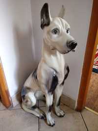 Ceramika artystyczna figura posag psa Doberman