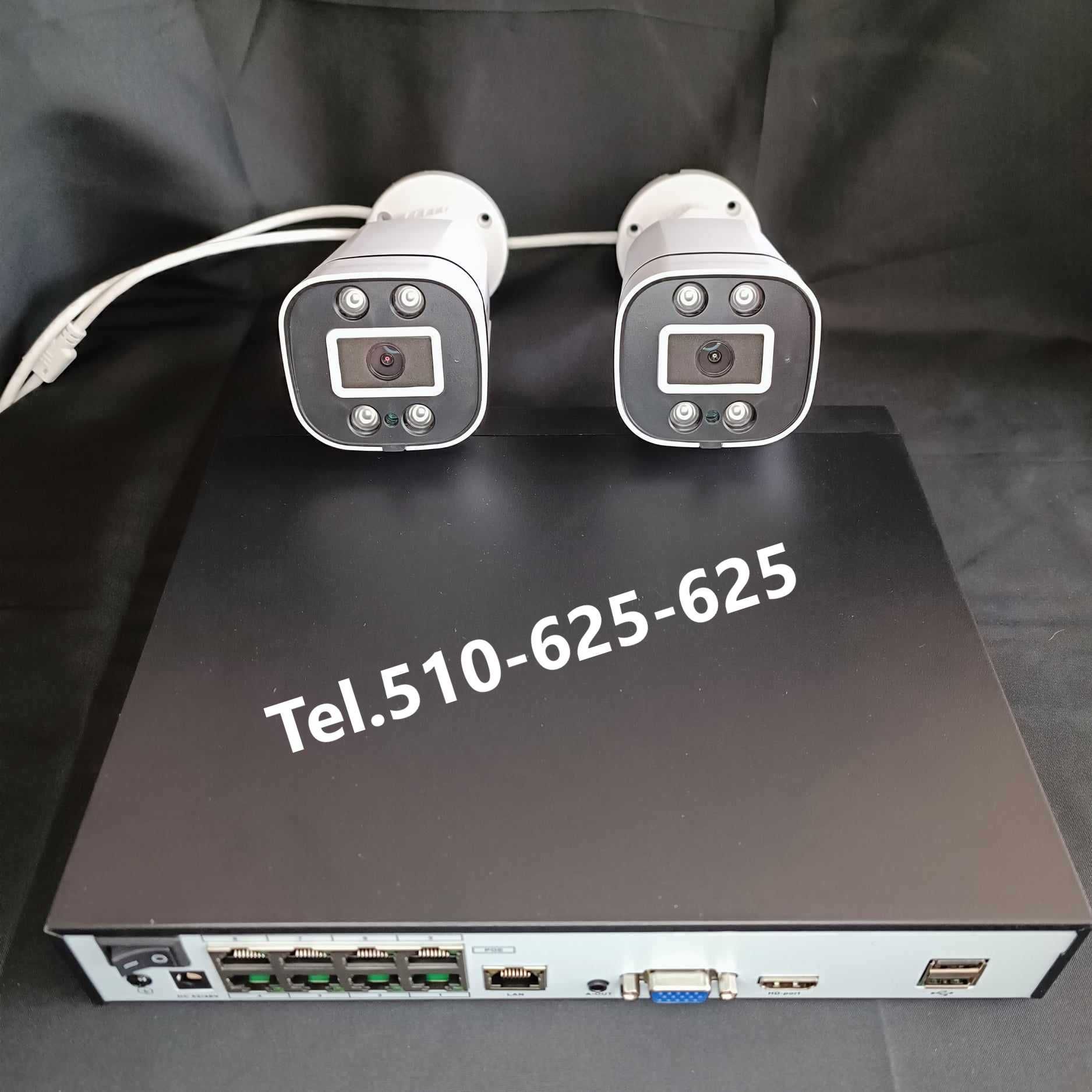 Zestaw do monitoringu, zestaw kamer, monitoring, kamera Poe IP.