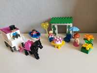 Lego Duplo 3090 ретро набір, прозора кулька, карета, кінь, лодка,
