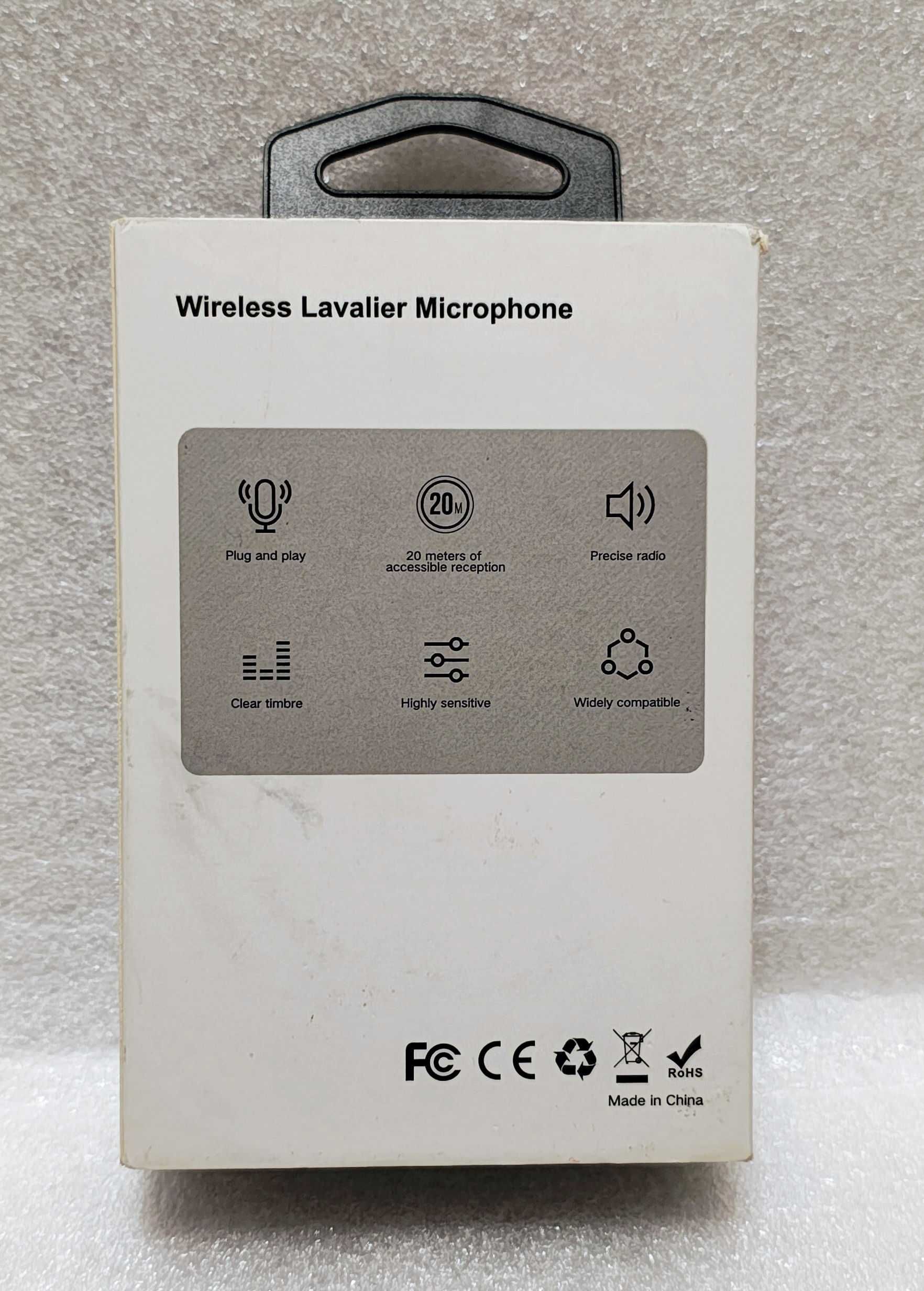 Wireless Lavalier Microphone 2 x Mikrofon Bezprzewodowy do Iphone