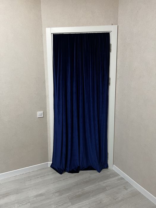 Штори оксамитові сині на вікно чи двері