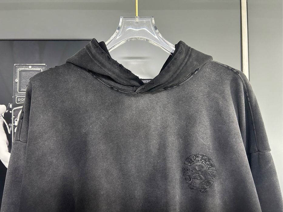 CHROME HEARTS худи мужское оверсайз унисекс серое черное оригинал