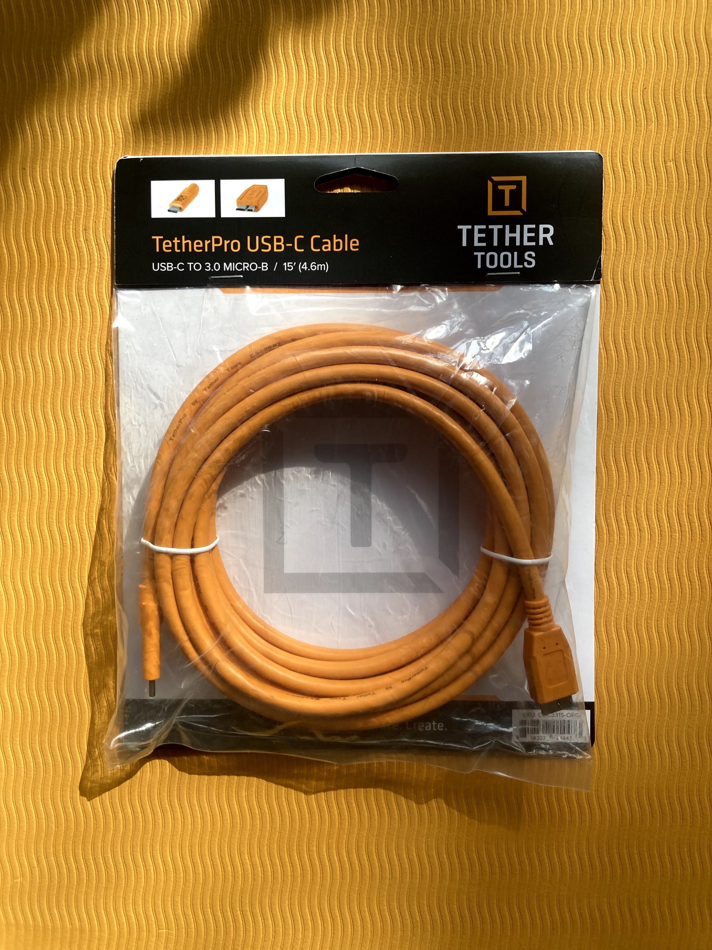 Kabel do transmisji danych Tether Tools Pro USB-C - Micro-B 3.0 4,6m