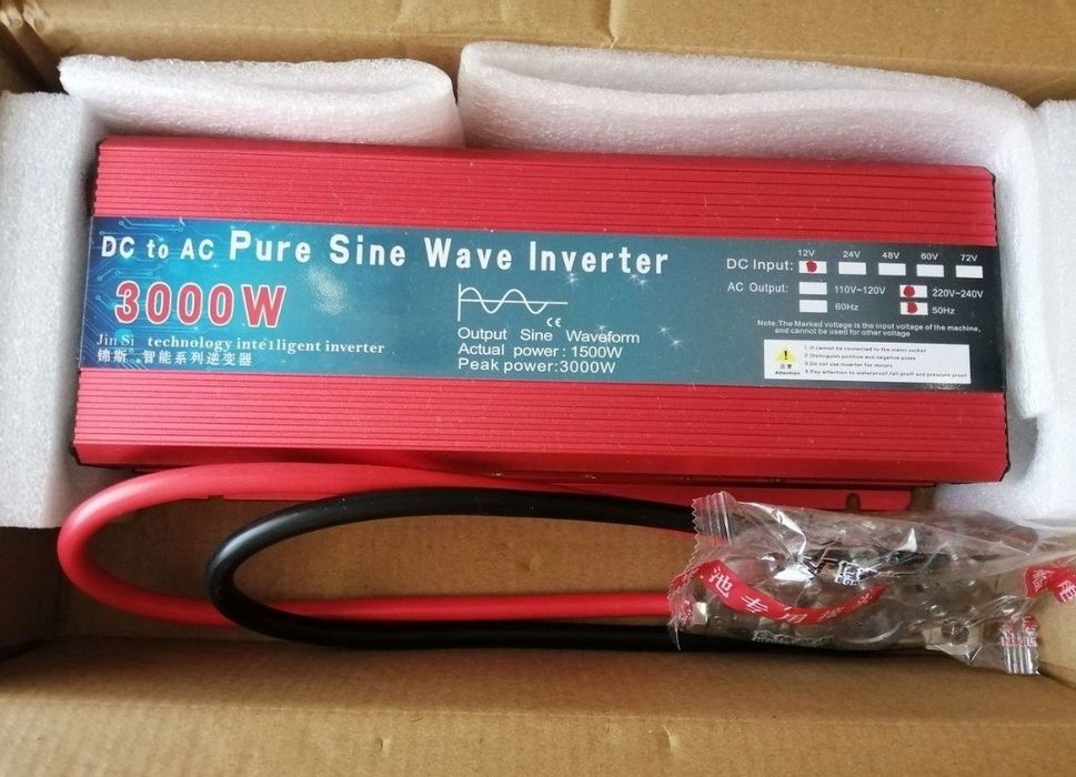 Інвертор 3000w перетворювач напруги 12-220 для котлів Преобразователь