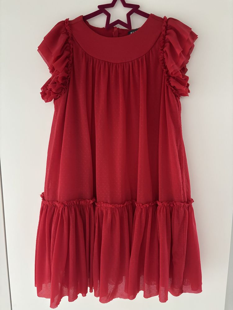 Czerwona elegancka sukienka r.116 Reserved