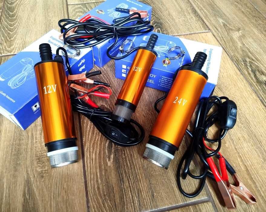 Паливний насос перекачки палива дизеля води масла Помпа 12V 24V Шланг