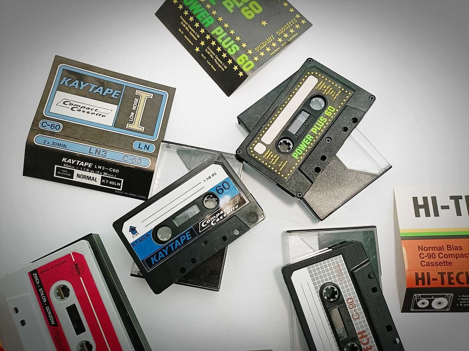 5 vintage kaset magnetofonowych (cena za komplet)