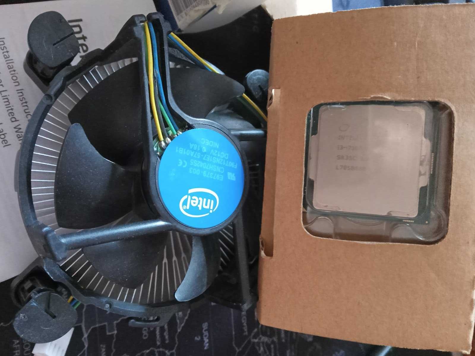 Процессор CORE I3 7100 с родным кулером