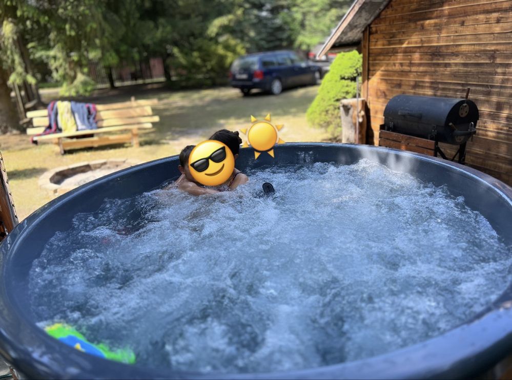 Dz.dostępna od 4.08!Ogrodzona, bania/jacuzzy, blisko W-wy