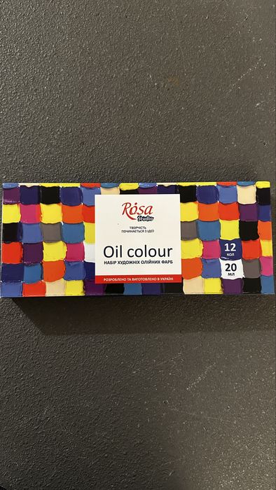 Farby olejne Zestaw farb olejnych ROSA Studio 12 kolorów x 20 ml NOWE