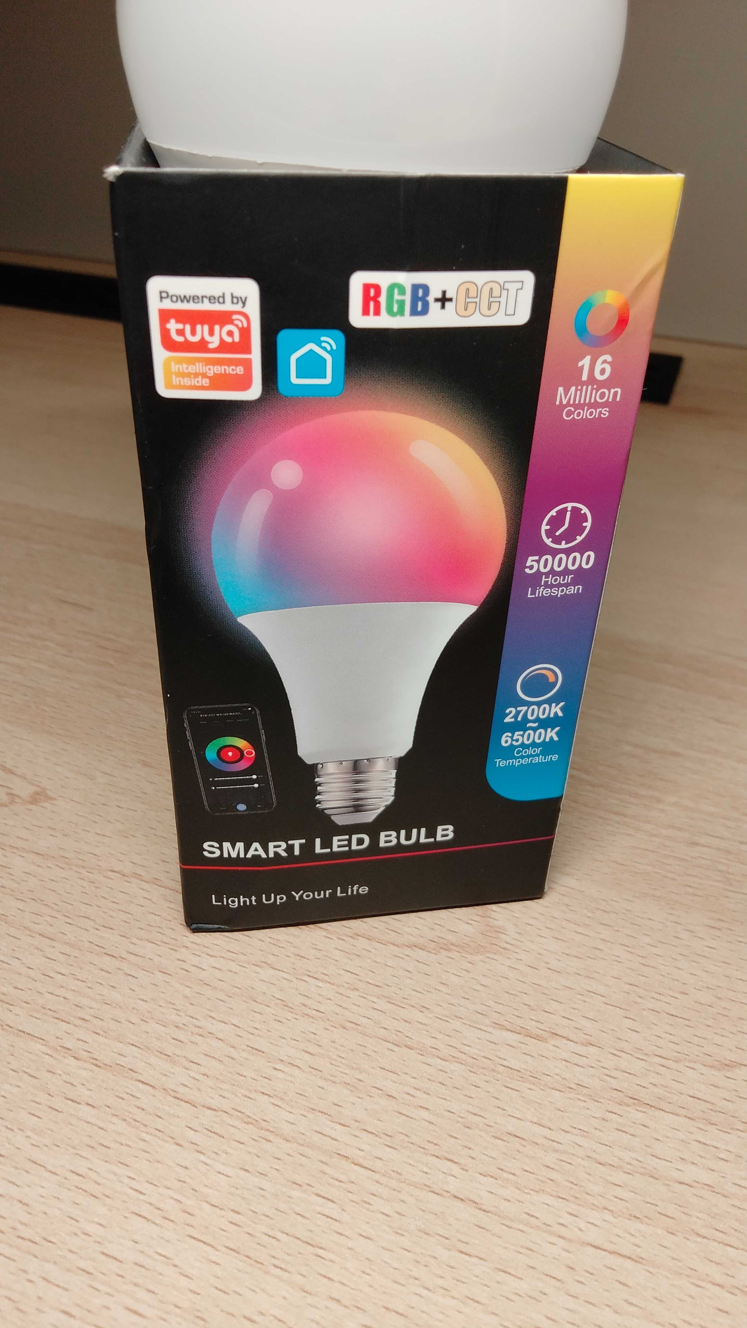 Світлодіодна лампа WI-FI (RGB)+біле світло