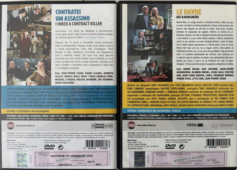 Aki Kaurismäki, DVDs
