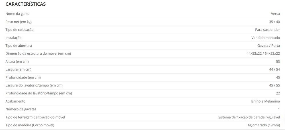 Armário Casa de Banho