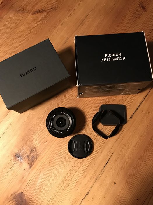 Obiektyw Fujifilm Fujinon XF 18mm F2 R Stan idealny! Kompletny zestaw