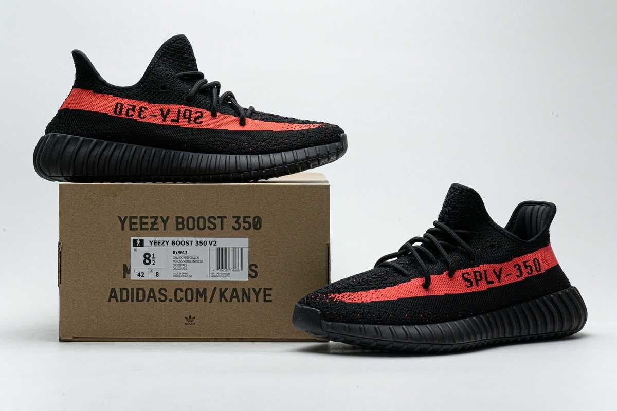 Adidas_Yeezy_Boost_350_V2_Core_Black_Red_Real_Boost SIZE37-46