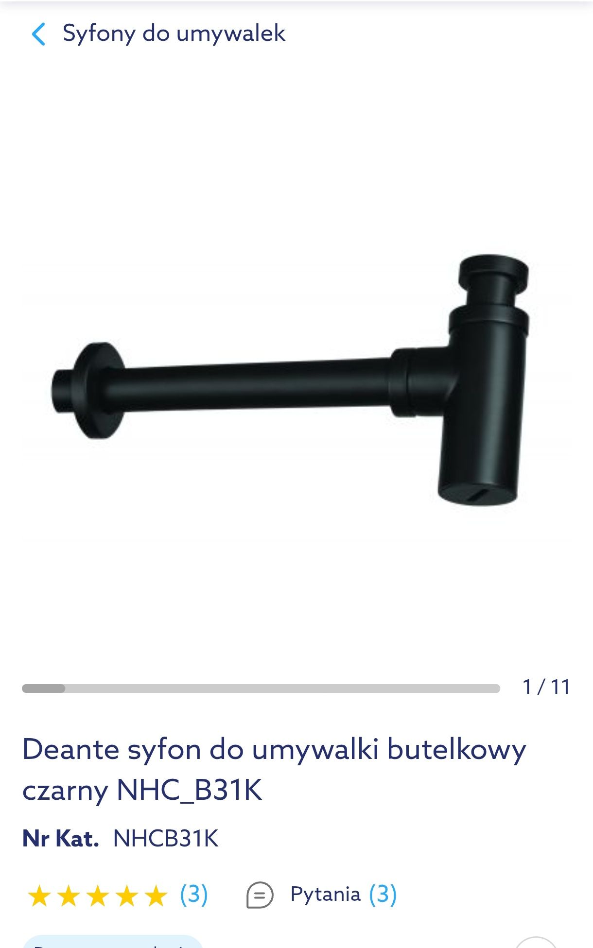 Syfon umywalkowy deante