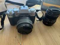 FUJIFILM X-T50 SREBRNY + XF 50 mm + Fujinon XC 15-45 mm + karta 256GM