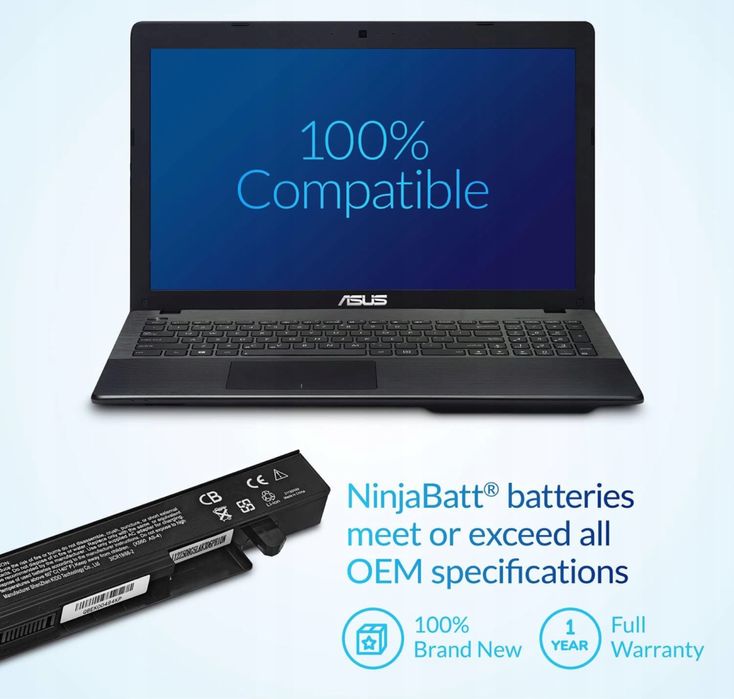 NinjaBatt Bateria do laptopa Asus