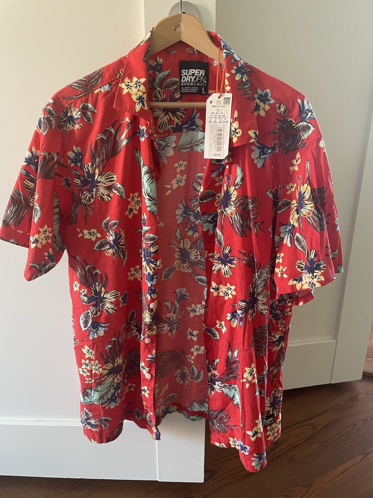 Hawajska meska koszula Superdry L Nowa