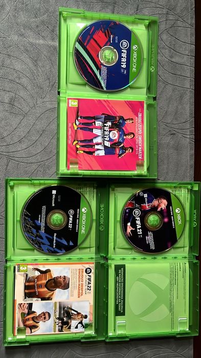 Gry Xbox. Fifa 19,Fifa21,Fifa22,Cena za całość