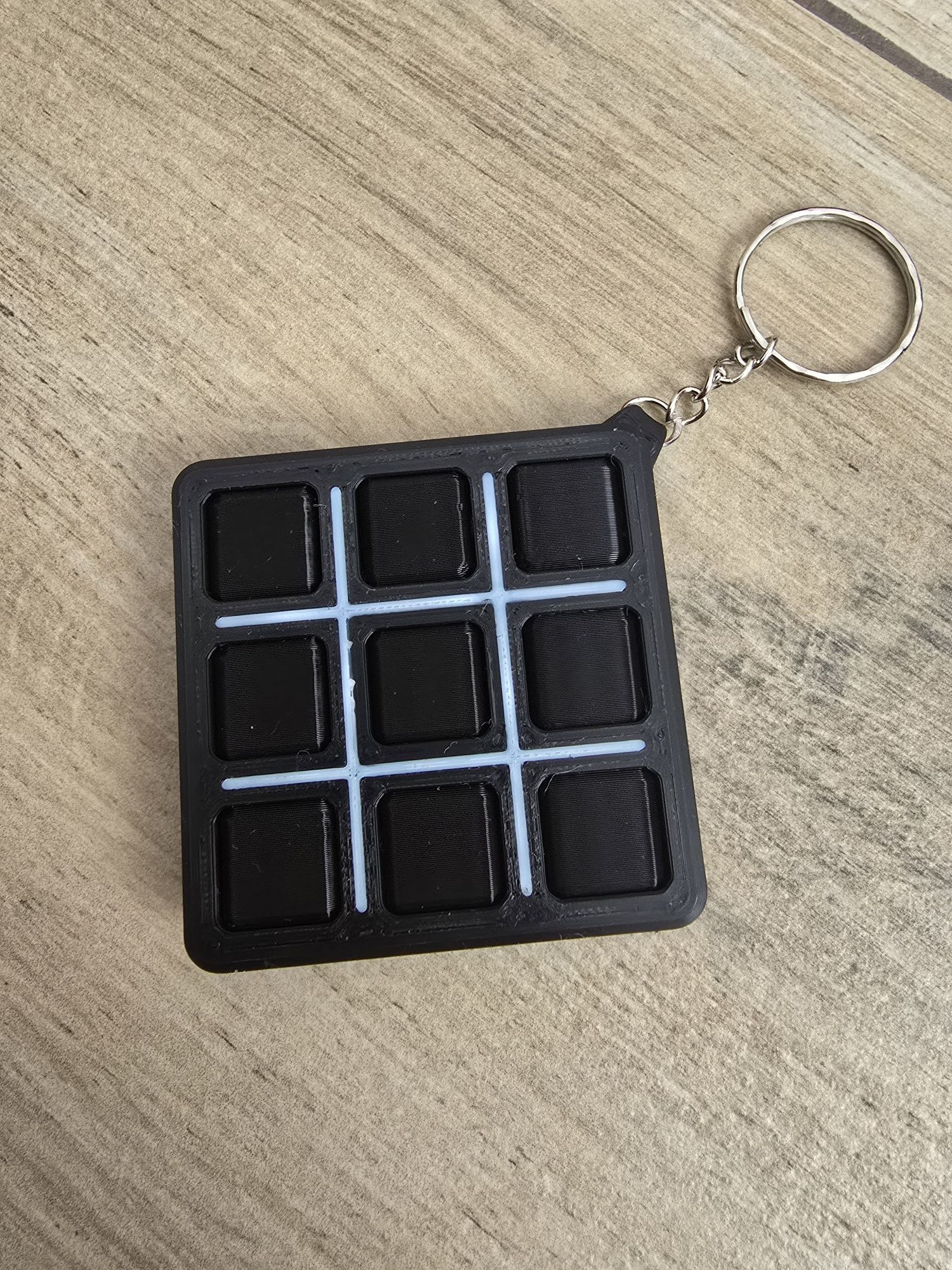 Brelok Gra Kółko i krzyżyk – Brelok 3d - Druk3d fidget Keychain