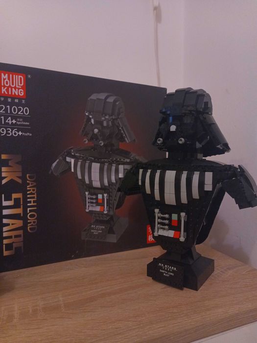 Klocki konstrukcyjne hełm popiersie Darth Vader 936el. Mould king