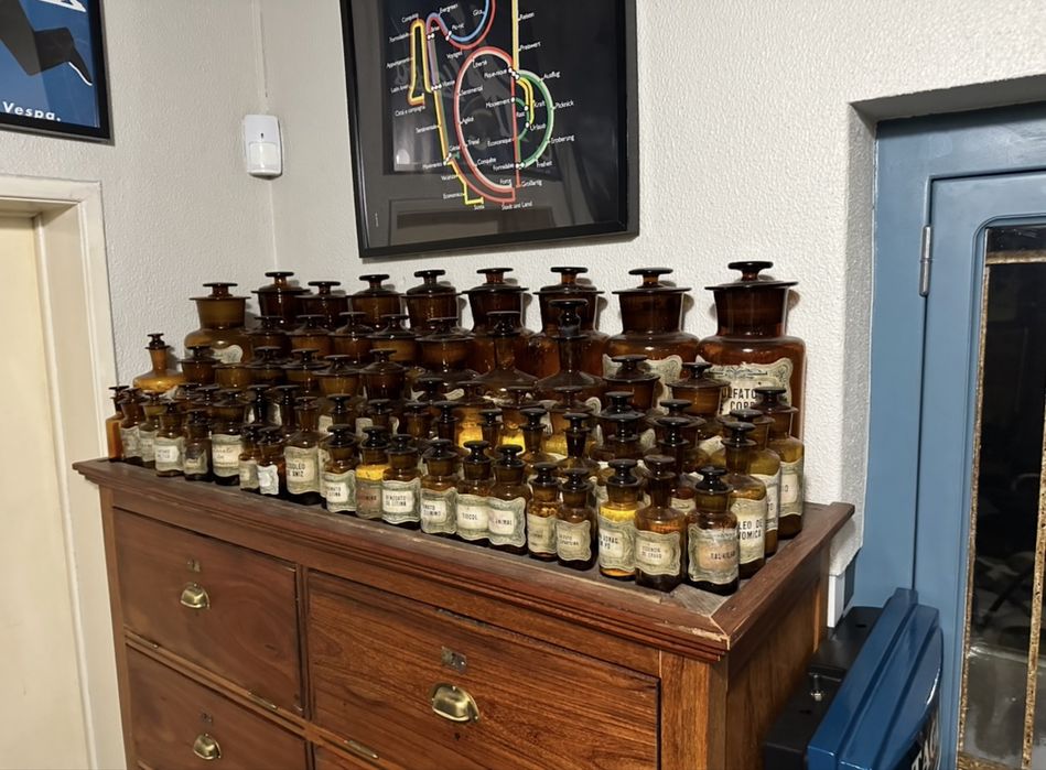 Frascos de Farmacia antigos