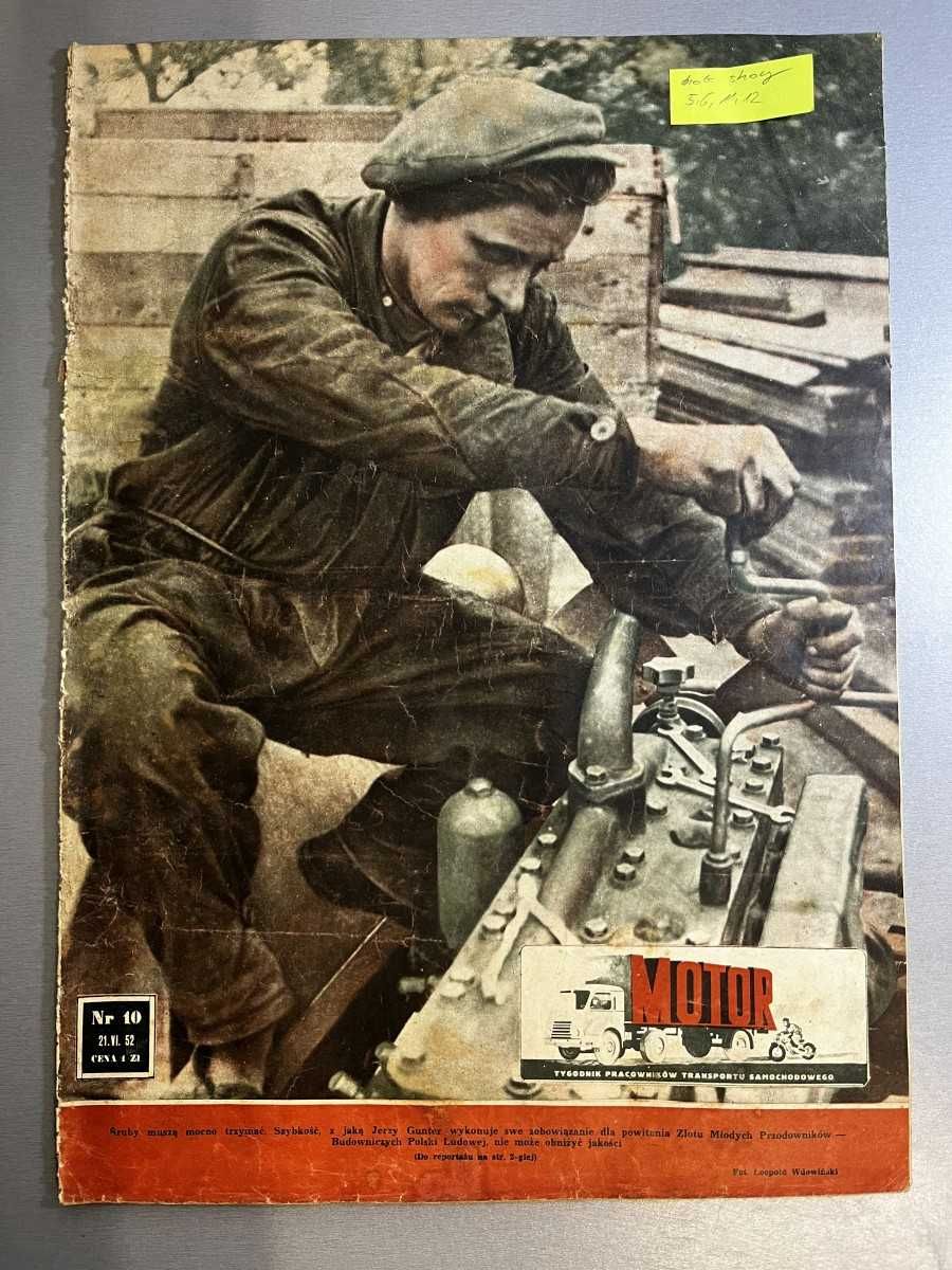 Motor nr 10/1952 tygodnik czasopismo