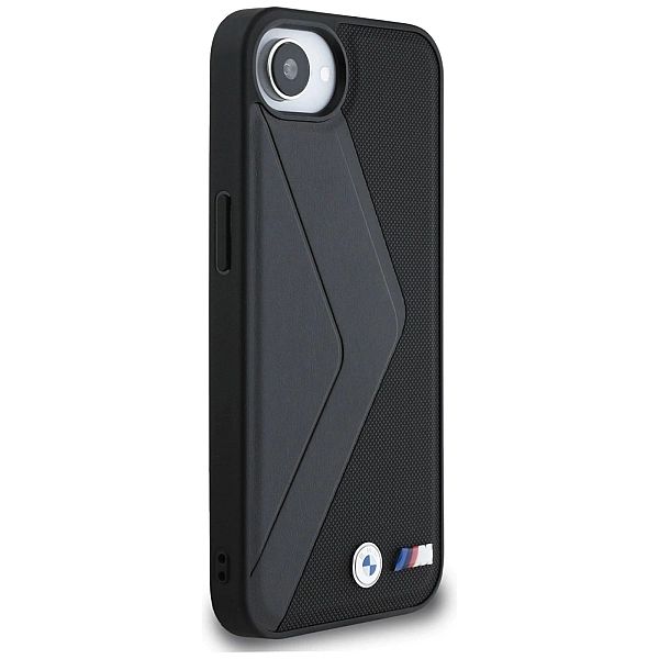 Etui BMW Oversized Stripes MagSafe na iPhone 16e - czarne
