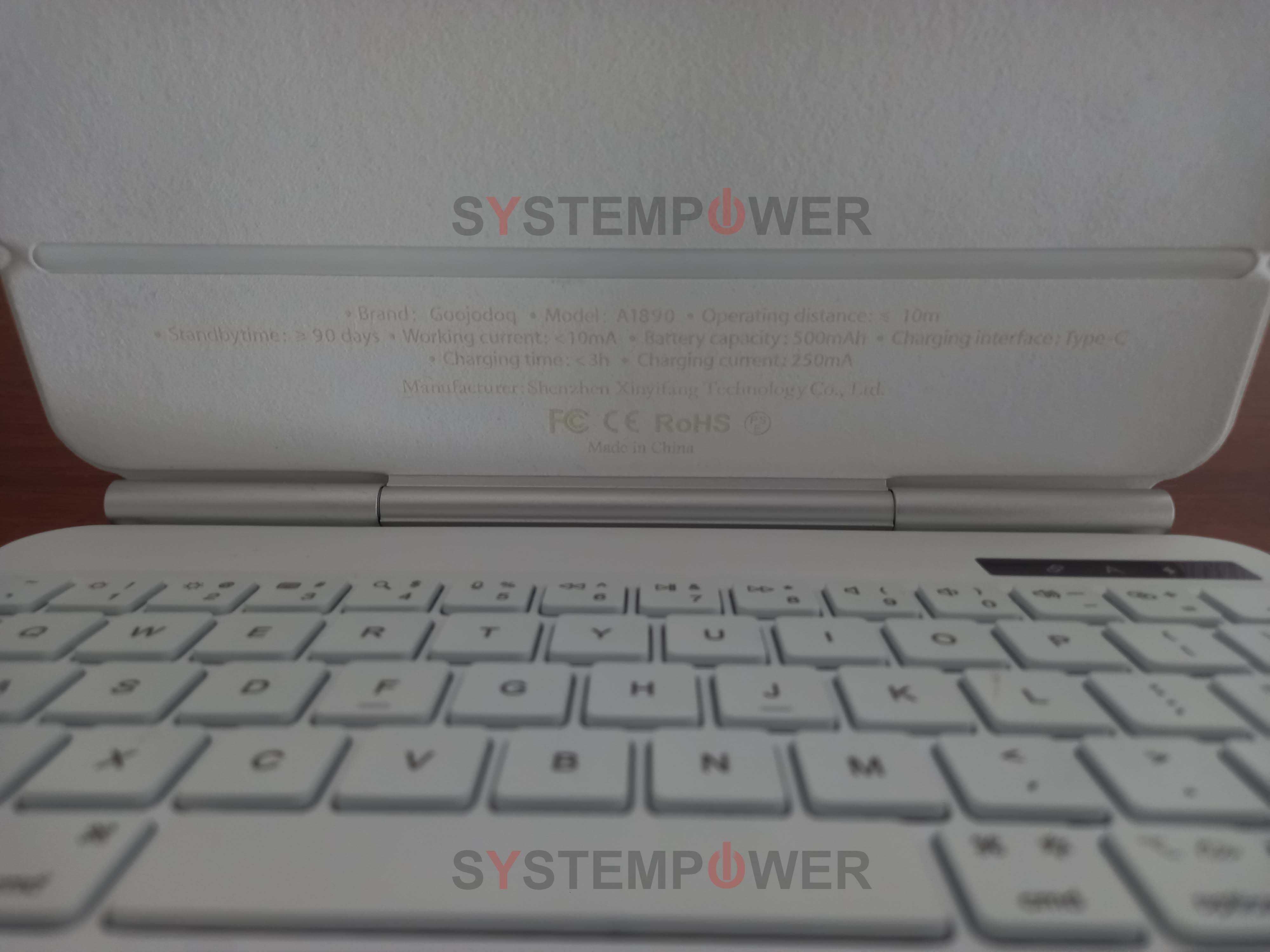 Wireless Keyboard Case A1890 para Pad Pro & Air4/Air5/Air6. NOVO!
