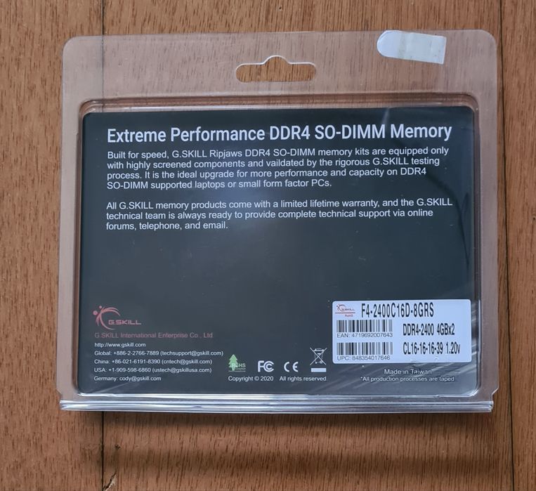 Memoria Ram Ripjaws DDR4