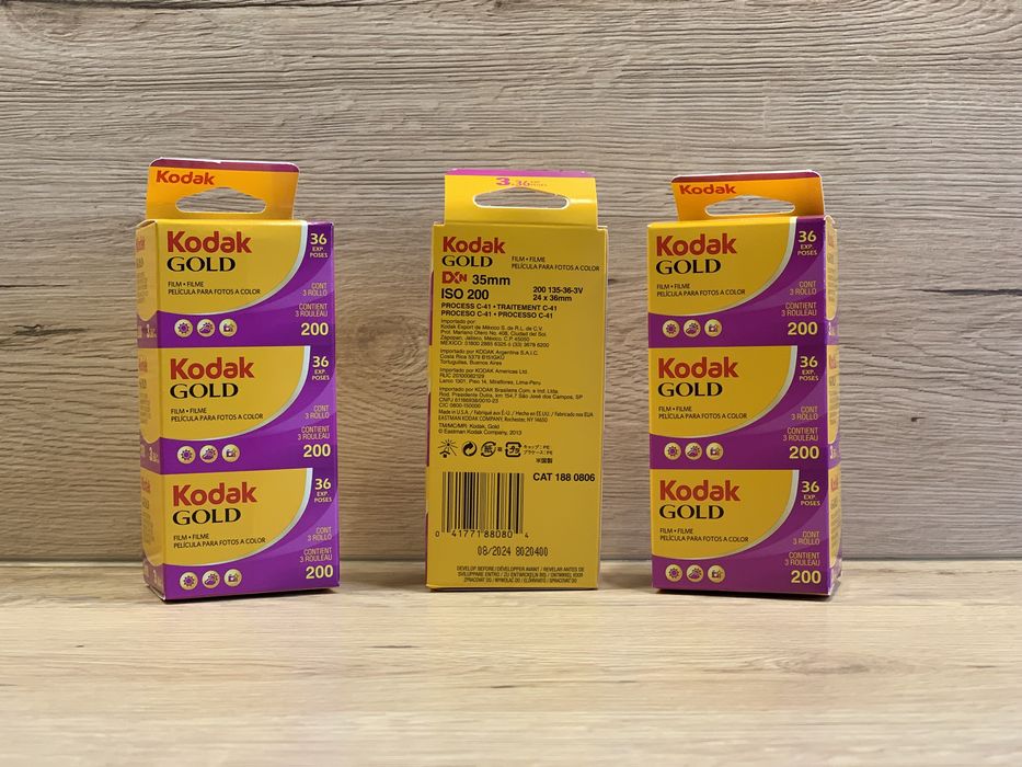 Klisza Kodak Gold 200 - 3 rolki po 36 klatek