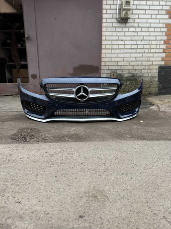 Бампер Mercedes W205 AMG пакет (Передний бампер)