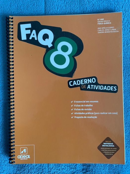 vendo cadernos de fichas do 8.° ano novos