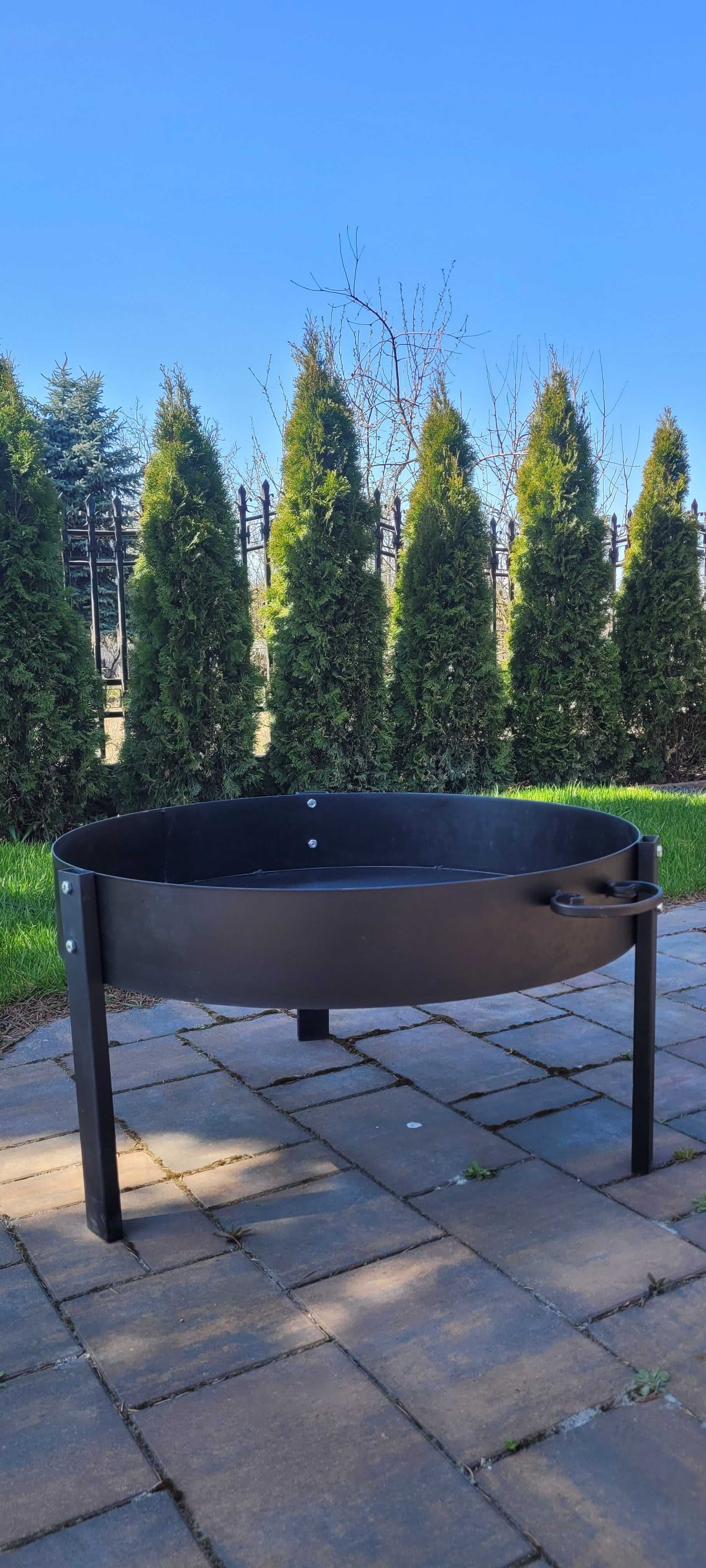 Grill trójnóg PROMOCJA, 195cm ruszt nierdzewny, palenisko PRODUCENT