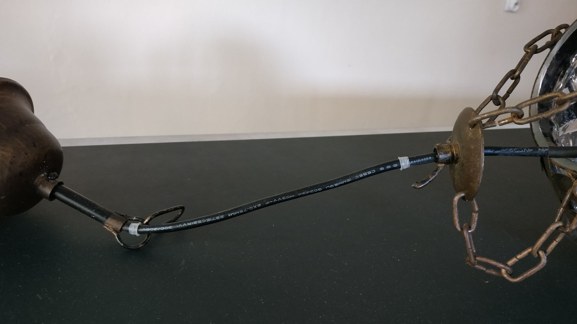 Unikatowa lampa rustykalna, vintage, loft