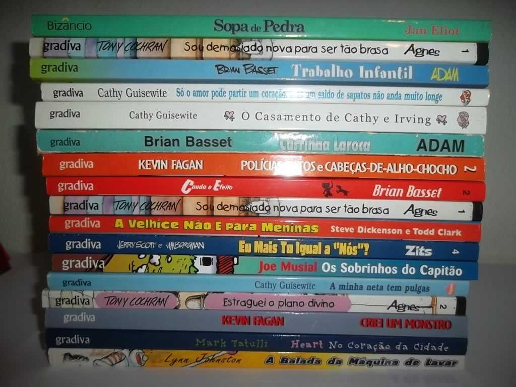 GRANDE LOTE Livros Humor CATHY, CAFÉ CÃO, ZITS, ADAM, MUTTS etc
