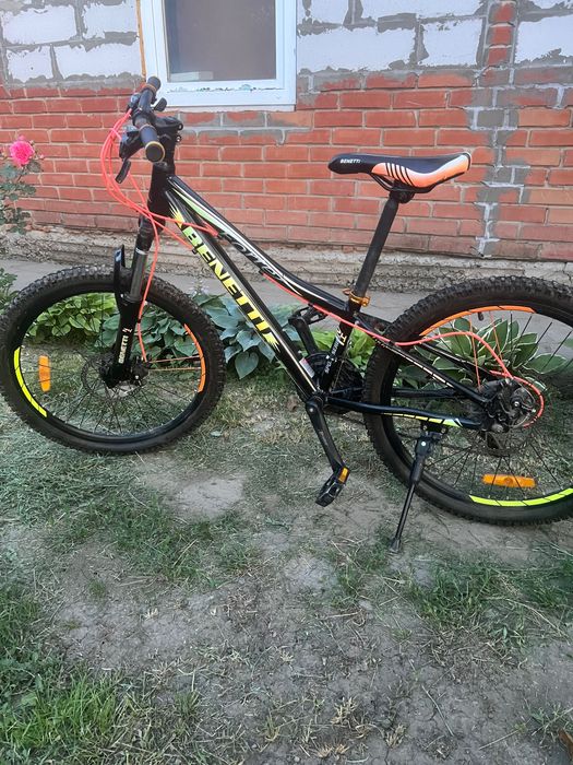 Велосипед Benetton forte 24 чорно - помаранчевий