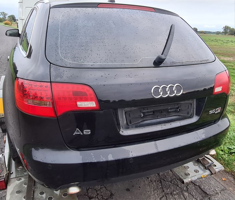 ZDERZAK TYLNY czarny tył AUDI A6 C6 2.7tdi 3.0tdi 2008r Kombi LZ9Y