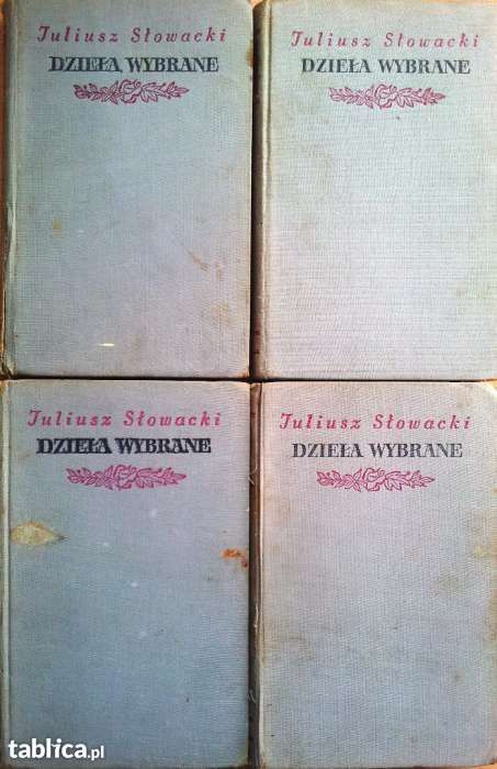 Juliusz Słowacki - Dzieła Wybrane 4 tomy (1954)