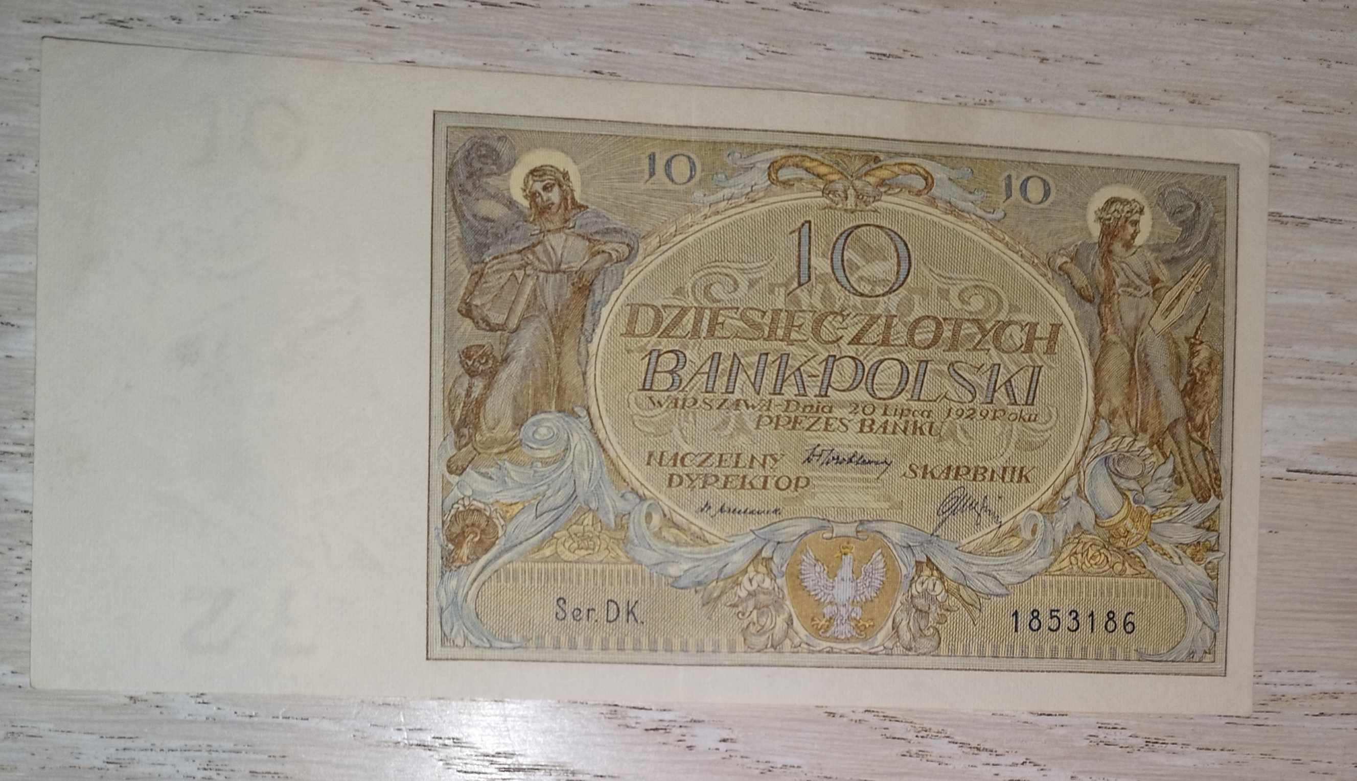 Piękny stary Banknot Polska 10zl z 1929r