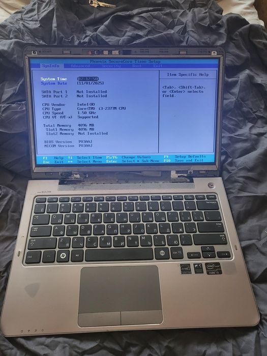 Samsung ноутбук рабочий, батарея 3 часа