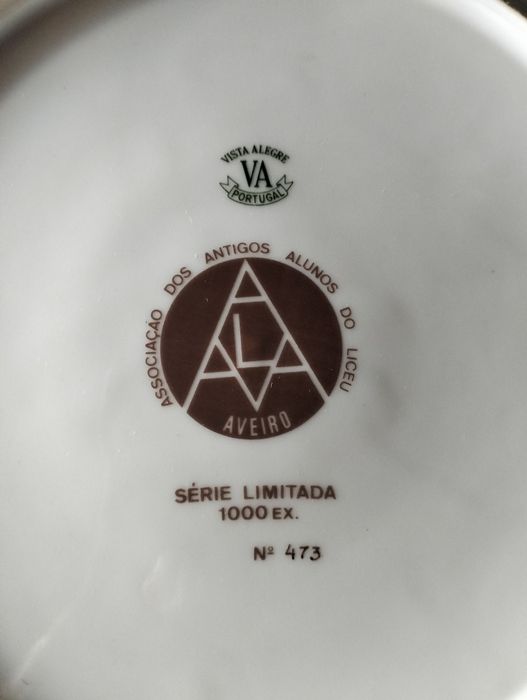 Prato comemorativo n°473 - vista alegre