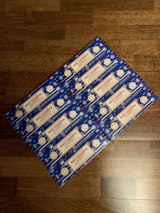 Incenso artesanal da Índia, CAIXA GRANDE, 100g. Nag Champa Original