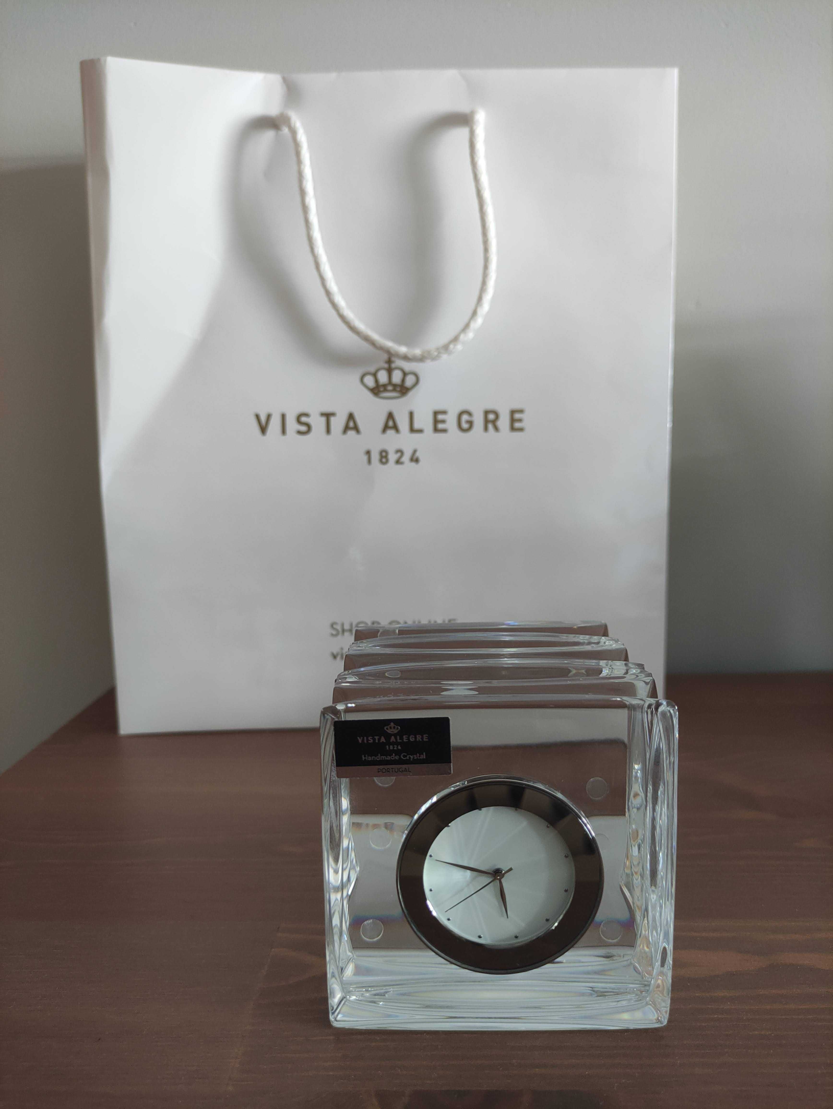 Relógio decorativo de Cristal - Vista Alegre - NOVO
