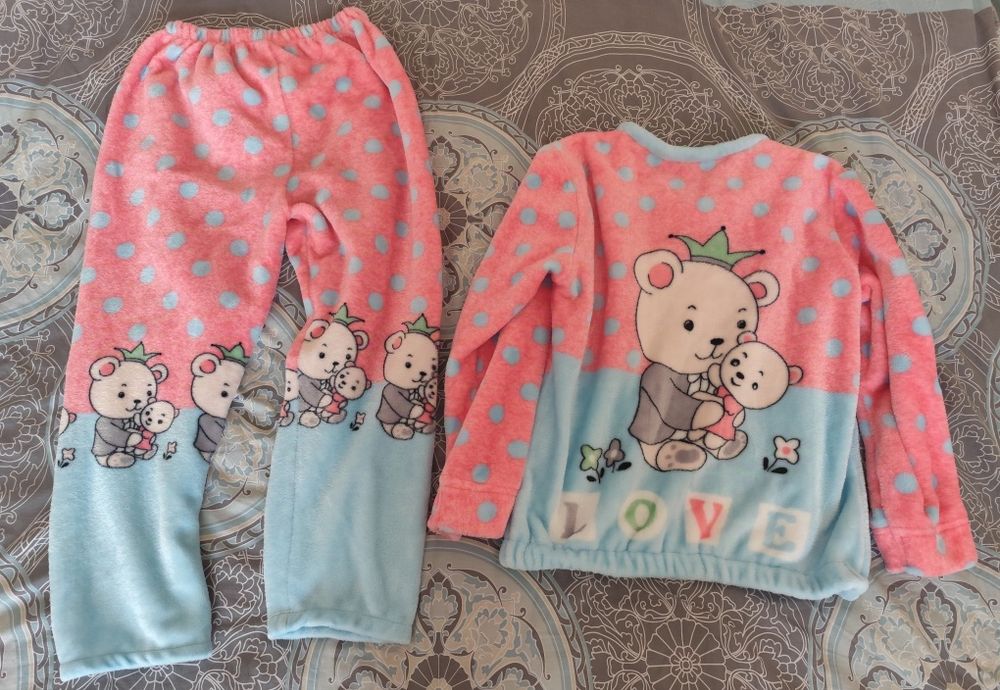 Домашній, теплий костюм, піжамка, розмір С фактично