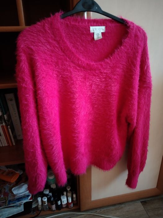 Sweterek alpaka fuksja M,L