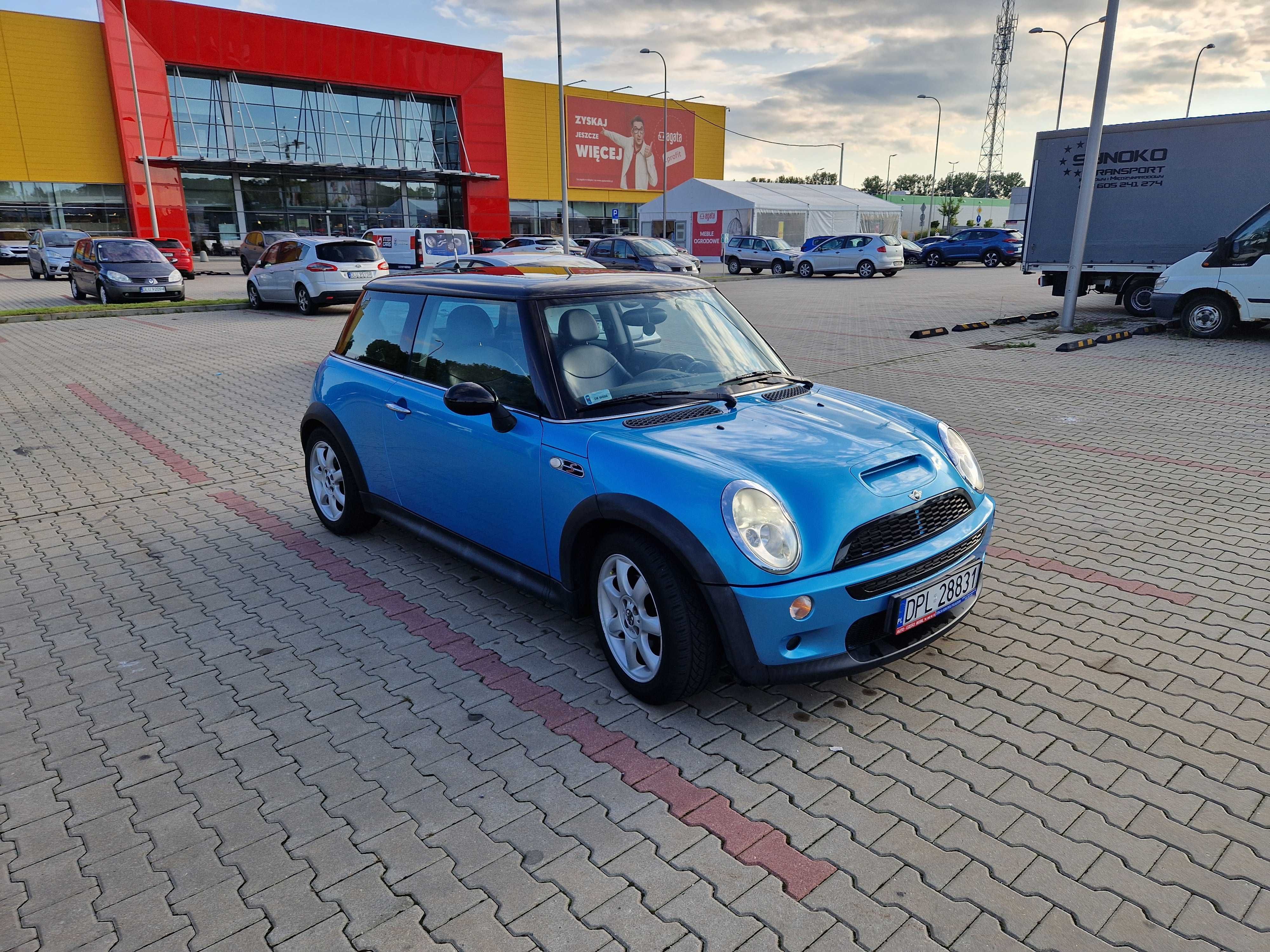 Mini cooper S R53 kompresor 2002r Electric blue.