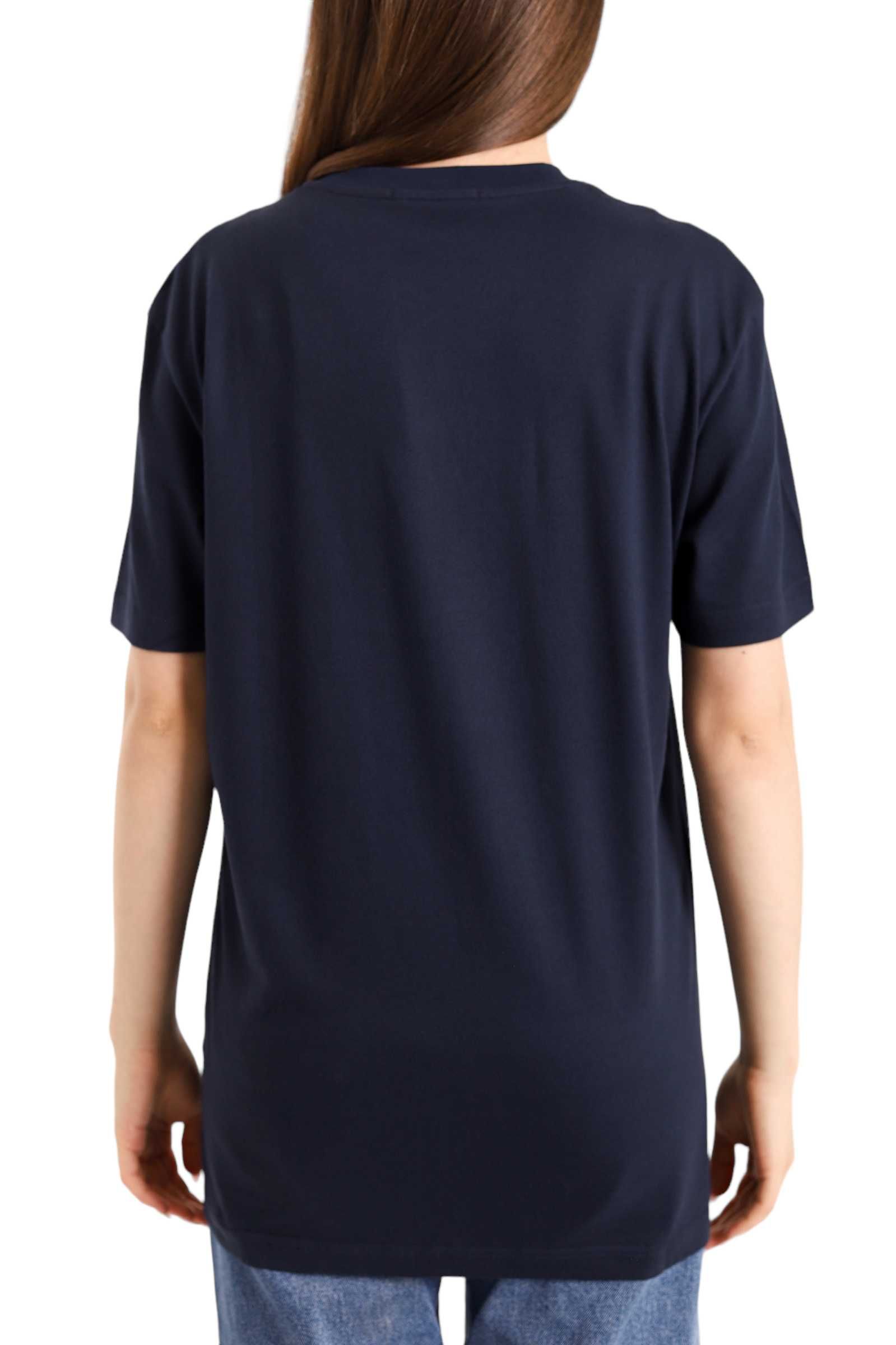 Футболка Acne Studios T-Shirt With Ellison Face Patch Navy
