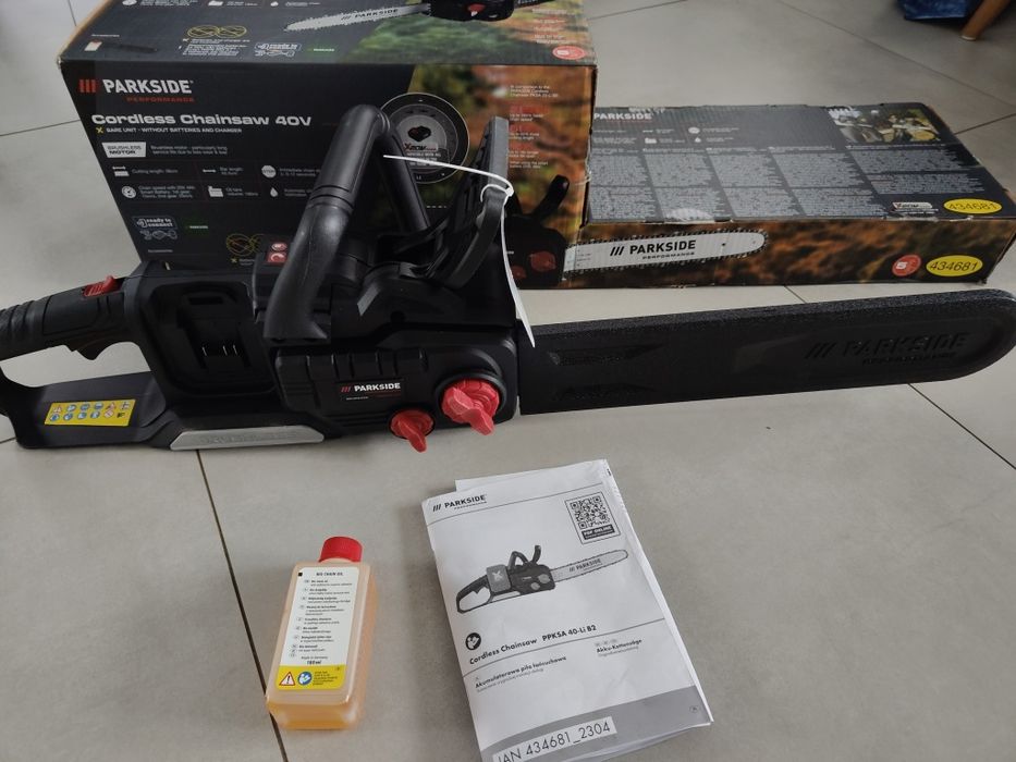 Parkside performance Akumatorowa Piła łańcuchowa 40V NOWA